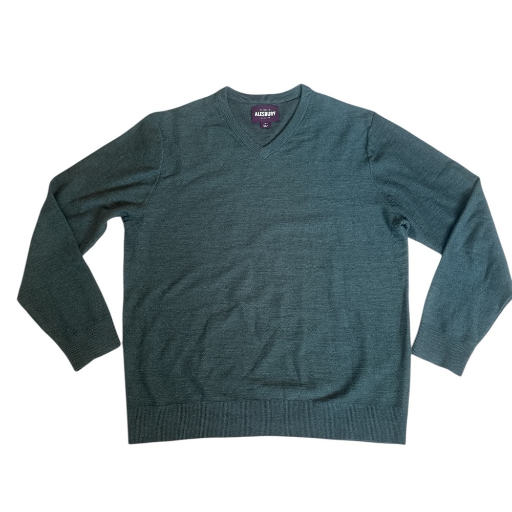 Alesbury Green V-Neck Sweater XL